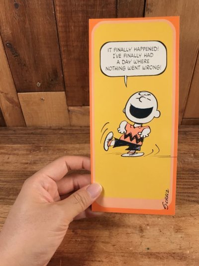 画像2: Hallmark Snoopy “Charlie Brown” Greeting Card　チャーリーブラウン　ビンテージ　グリーティングカード　70〜80年代