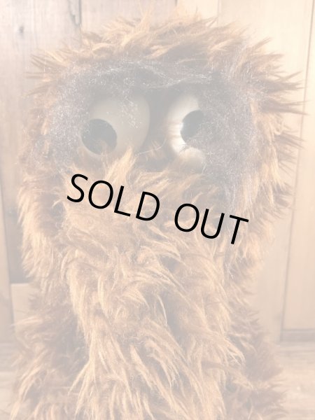 セサミストリートのスナッフィーのビンテージぬいぐるみ