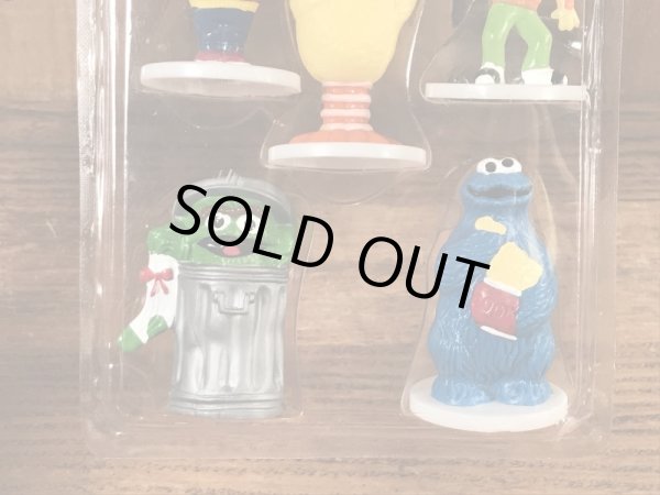 セサミストリートのブリスターセットのヴィンテージPVCフィギュア