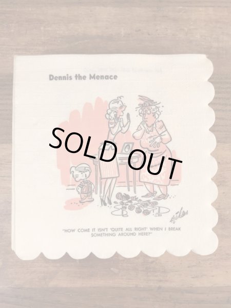 わんぱくデニスの50年代のビンテージ紙ナプキン