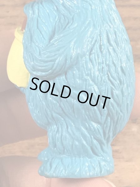 セサミストリートのクッキーモンスターのヴィンテージPVCフィギュア