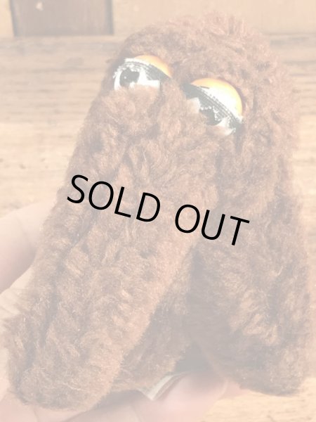 セサミストリートのスナッフィーのビンテージぬいぐるみ