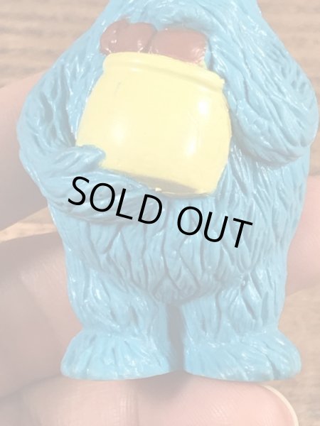 セサミストリートのクッキーモンスターのヴィンテージPVCフィギュア