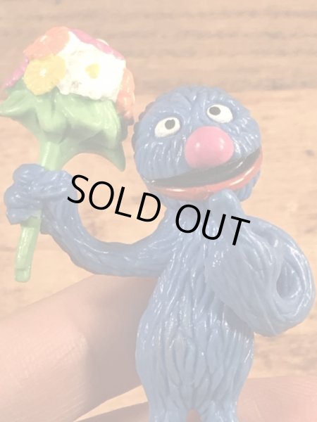 セサミストリートのグローバーのビンテージPVC製フィギュア