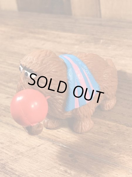 セサミストリートのスナッフィーのビンテージPVC製フィギュア