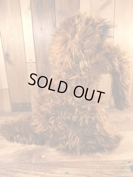 セサミストリートのスナッフィーのビンテージぬいぐるみ