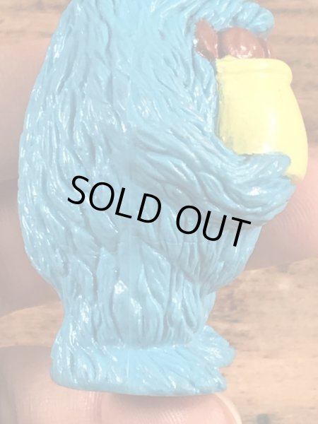 セサミストリートのクッキーモンスターのヴィンテージPVCフィギュア