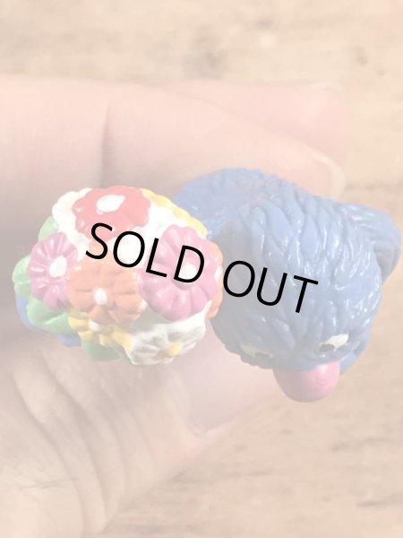 セサミストリートのグローバーのビンテージPVC製フィギュア