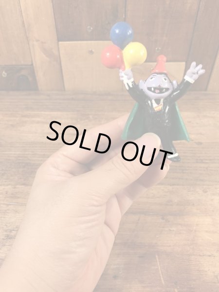 セサミストリートのカウント伯爵のヴィンテージPVCフィギュア