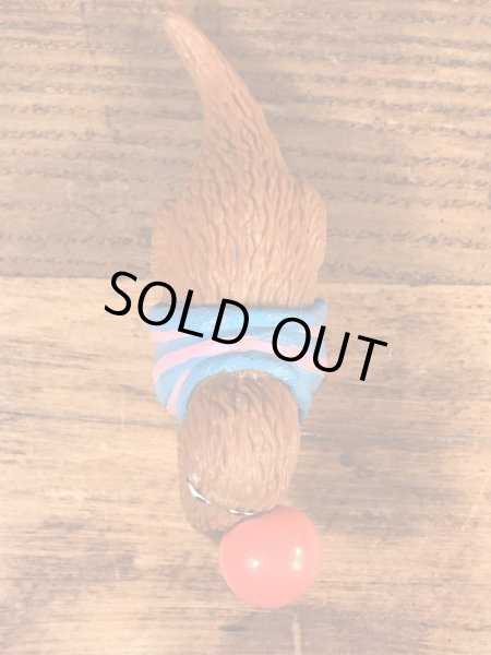 セサミストリートのスナッフィーのビンテージPVC製フィギュア