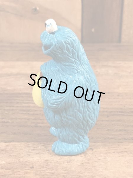 セサミストリートのクッキーモンスターのヴィンテージPVCフィギュア