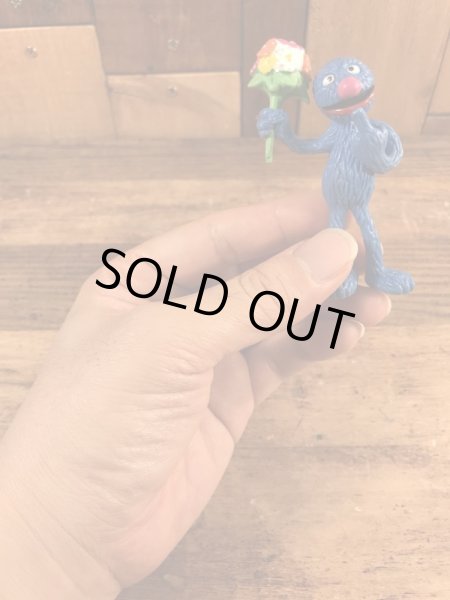 セサミストリートのグローバーのビンテージPVC製フィギュア