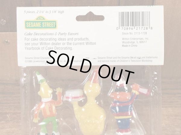 セサミストリートのブリスターセットのビンテージケーキデコレーション