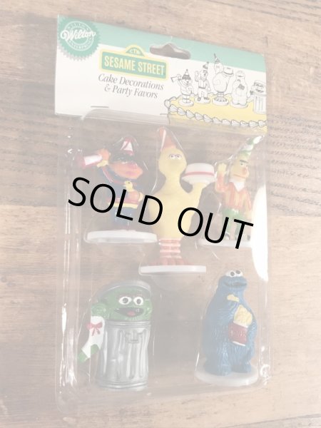 セサミストリートのブリスターセットのビンテージケーキデコレーション