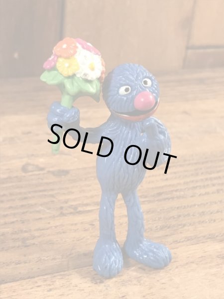 セサミストリートのグローバーのビンテージPVC製フィギュア