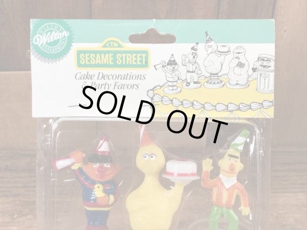 セサミストリートのブリスターセットのビンテージケーキデコレーション