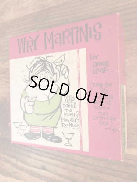 酔っ払いのイラストが描かれたヴィンテージペーパーナプキン