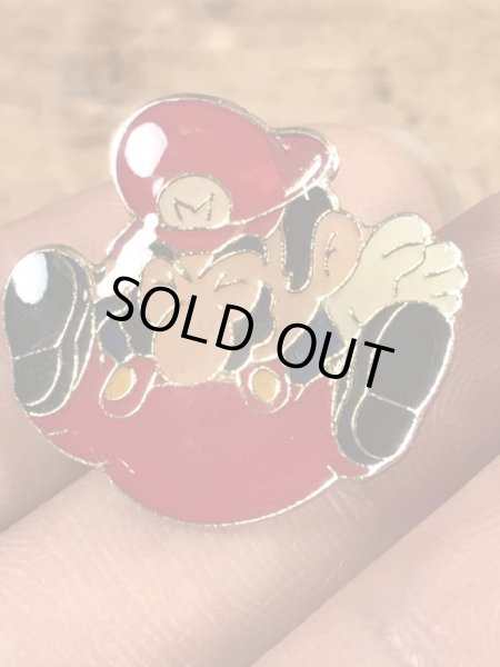 スーパーマリオブラザーズのエナメル加工のビンテージピンバッチ