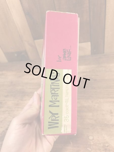 酔っ払いのイラストが描かれたヴィンテージペーパーナプキン