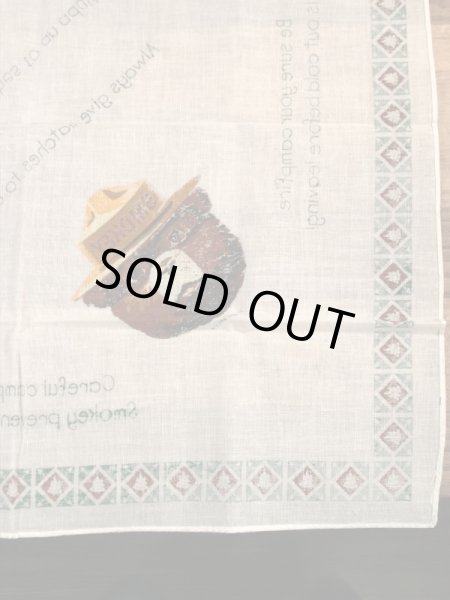 アドバタイジングキャラクターのスモーキーベアのビンテージバンダナ