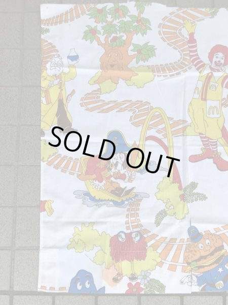 マクドナルドランドのトレイン柄のヴィンテージファブリック