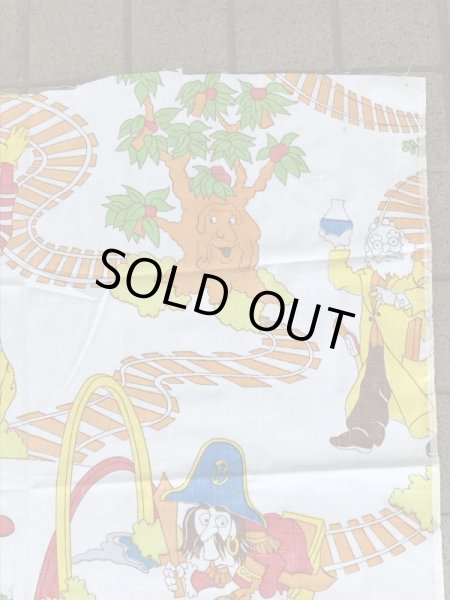 マクドナルドの汽車柄のビンテージ端切れ