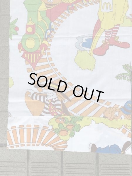 マクドナルドランドのトレイン柄のヴィンテージファブリック