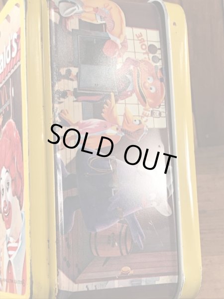 マクドナルドのブリキ製のビンテージランチボックス