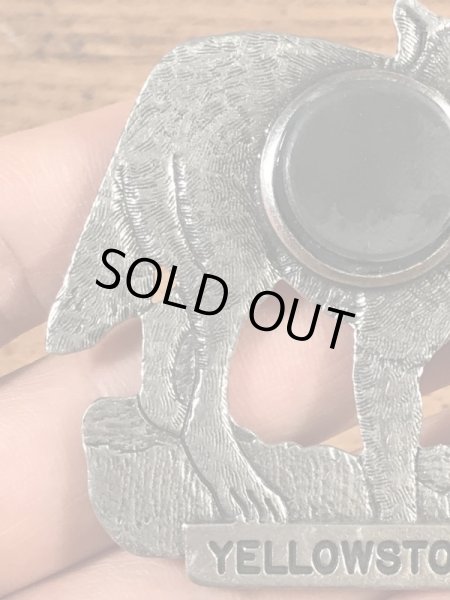 イエローストーン国立公園のスーベニア物のヴィンテージマグネット