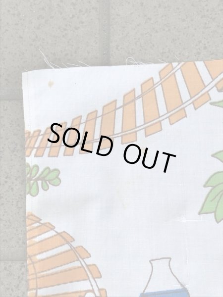 マクドナルドの汽車柄のビンテージ端切れ