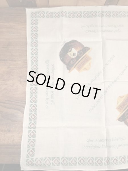 アドバタイジングキャラクターのスモーキーベアのヴィンテージバンダナ