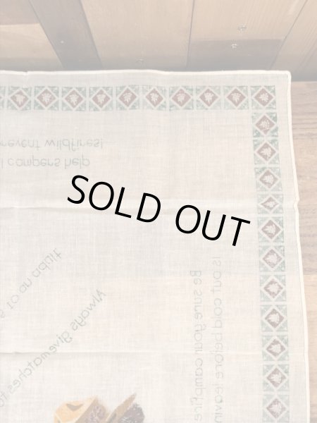 アドバタイジングキャラクターのスモーキーベアのビンテージバンダナ