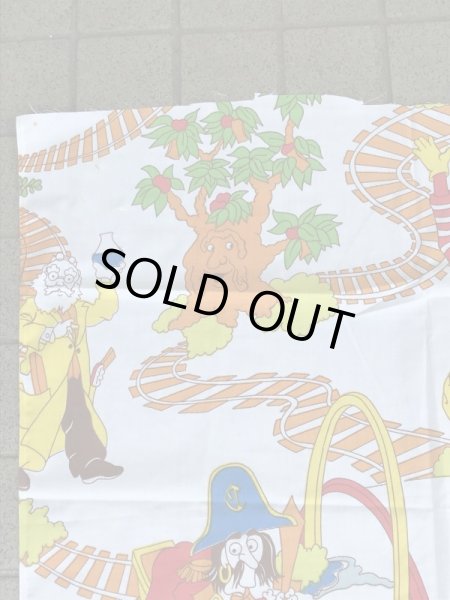 マクドナルドランドのトレイン柄のヴィンテージファブリック