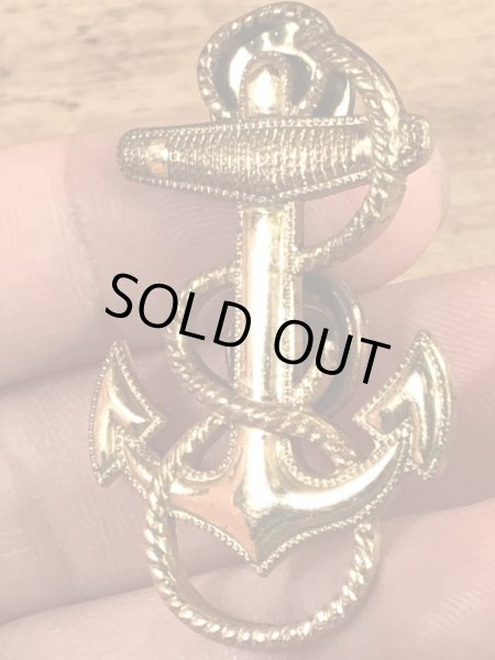 USネイビーのアンカーのビンテージピンバッジ