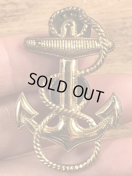 USNのアンカーのヴィンテージピンバッチ