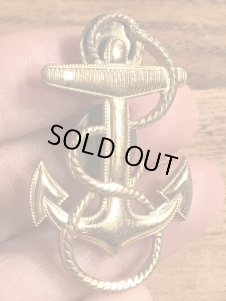 USNのアンカーのヴィンテージピンバッチ