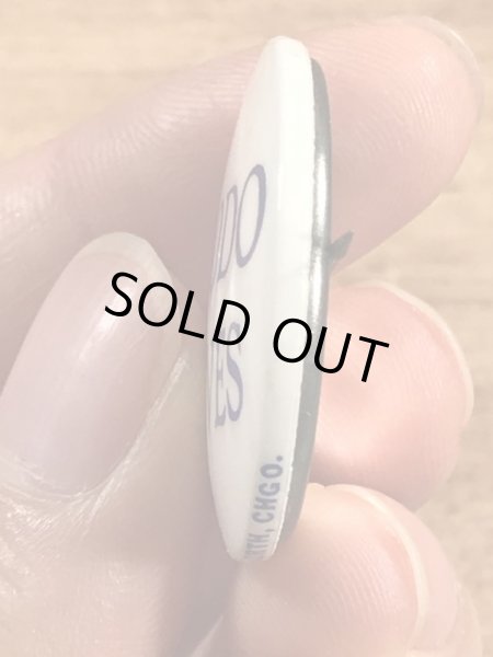 Frodo Livesのメッセージが書かれたビンテージ缶バッジ