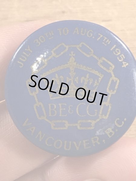 総合競技大会のコモンウェルスゲームズのビンテージ缶バッジ