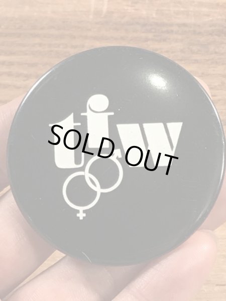 Female and Male TFWが描かれたビンテージ缶バッジ