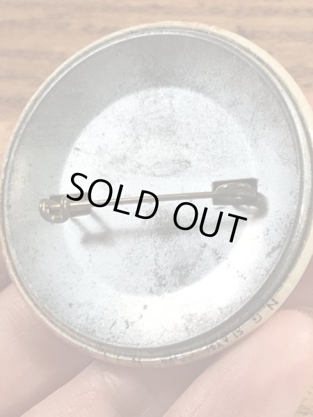 I'm Going To Be A “Genius” Somedayのメッセージが書かれたビンテージ缶バッジ