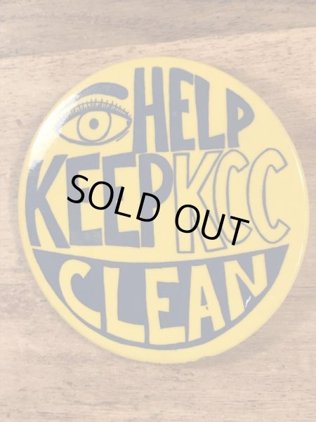 Help Keep KCC Cleanのヴィンテージ缶バッチ