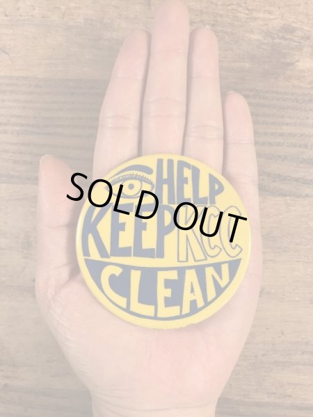 ケントクリーンキャンペーンのビンテージ缶バッジ