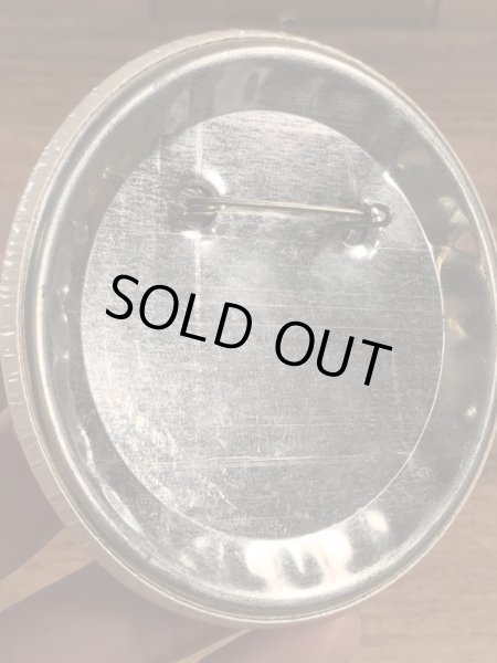 I Was Born To Raise Hellのメッセージが書かれたビンテージ缶バッジ