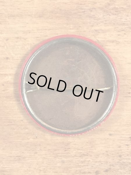 Warning Mad Loverのメッセージが書かれたヴィンテージ缶バッチ