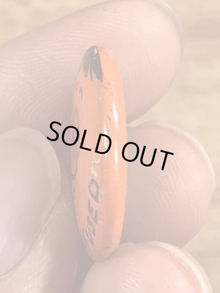 I'm Confusedの顔が描かれたビンテージ缶バッジ