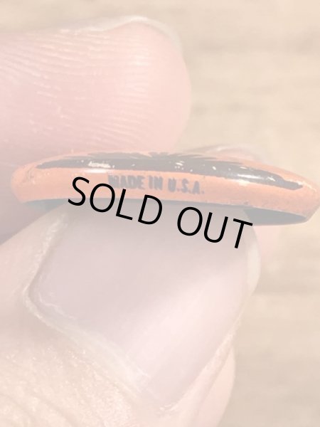 I'm Confusedの顔が描かれたビンテージ缶バッジ