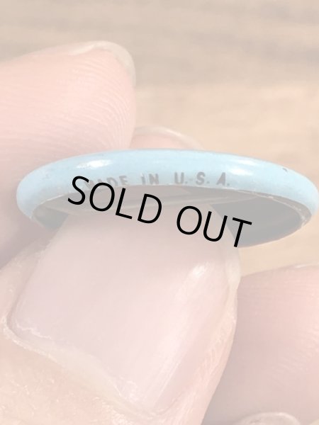 スマイルの顔が描かれたビンテージ缶バッジ