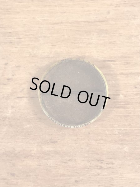 Creative House社製のスマイルフェイスのヴィンテージ缶バッチ