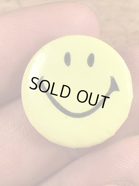 70年代頃のSmile Faceのビンテージ缶バッジ