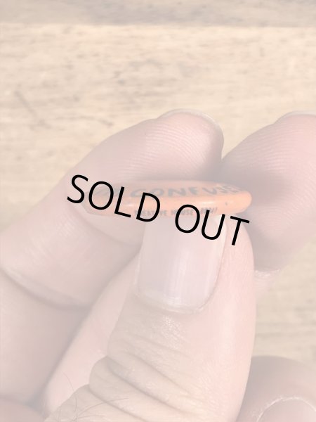 I'm Confusedのフェイスが描かれたヴィンテージ缶バッチ